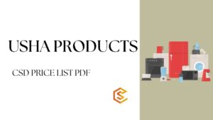 Usha Products CSD Price List